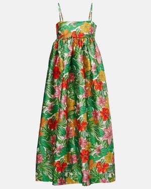 ALÉMAIS Amelia Printed Gown - Green
