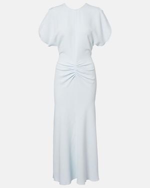 Victoria Beckham Gathered Midi Dress - White