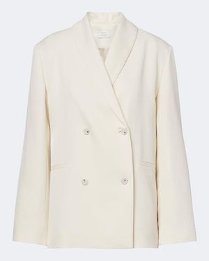 Loulou de Saison Sira Double-Breasted Blazer - White