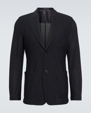 Giorgio Armani Icon Single-Breasted Blazer - Blue