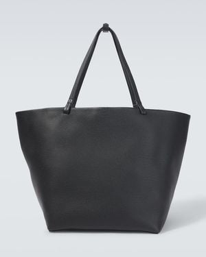 The Row Park Xl Leather Tote Bag - Black