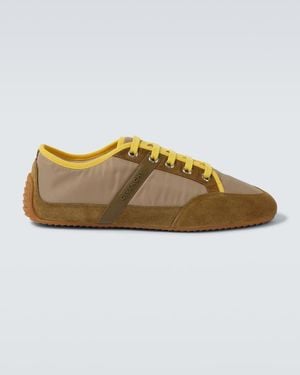Givenchy Sneakers Slim Mit Veloursleder - Grün