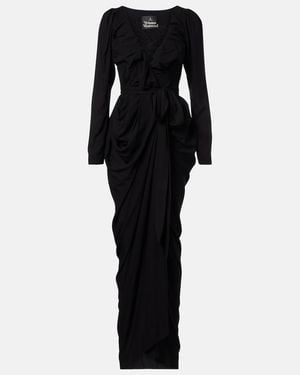 Vivienne Westwood Wickelkleid Kendall - Schwarz