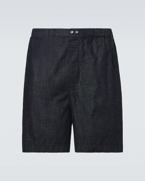Acne Studios Shorts De Denim - Negro