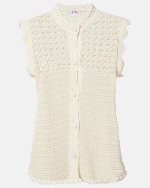 Eres Aurora Crochet Top - Natural