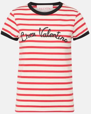 Valentino Chez Cotton Jersey T-Shirt - Red