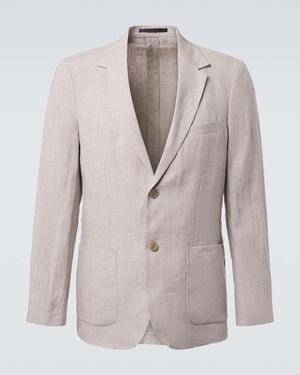 Sunspel Blazer De Lino - Gris
