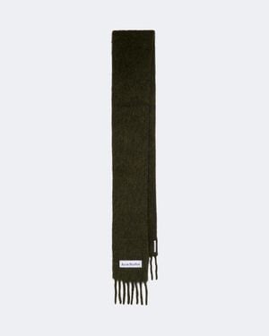 Acne Studios Alpaca, Wool, And Mohair-Blend Scarf - Green
