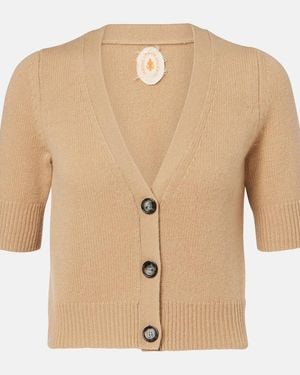 Jardin Des Orangers Cropped Cashmere Cardigan - Natural