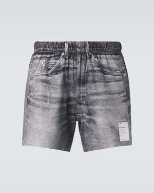 Satisfy Peaceshell 5" Trompe L'Oil Shorts - Gray