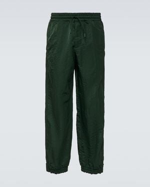 Burberry Technical Wide-Leg Trousers - Green