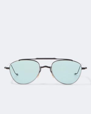 Jacques Marie Mage Flynn Aviator Sunglasses - Blue