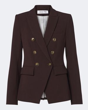 Veronica Beard Miller Dobule-Breasted Blazer - Brown