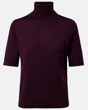 Jardin Des Orangers Turtleneck Virgin Wool Sweater - Red