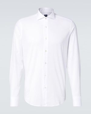 Fedeli Cotton-Blend Shirt - White