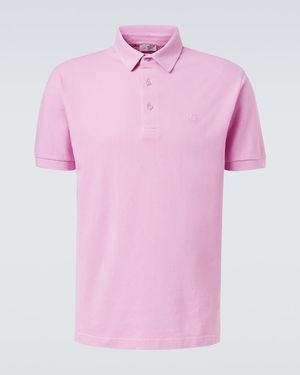 Etro Polo De Pique De Algodon - Rosa