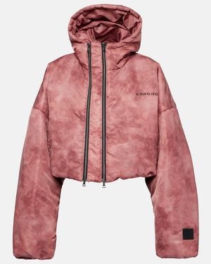 Y. Project Cropped Puffer Jacket - Red