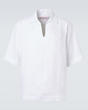 Orlebar Brown Vincent Linen Shirt - White