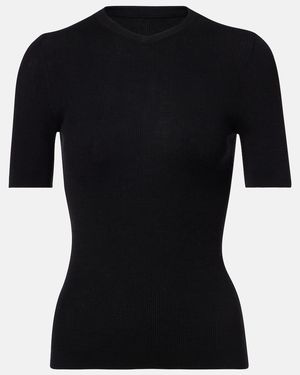 KHAITE Top Celina Aus Einem Wollgemisch - Schwarz