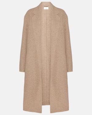 The Row Fedra Cashmere And Cotton Coat - Natural
