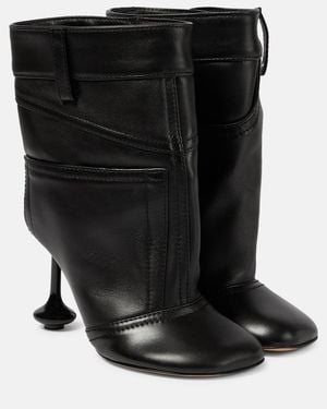 Loewe Leather Toy Ankle Boots 90 - Black