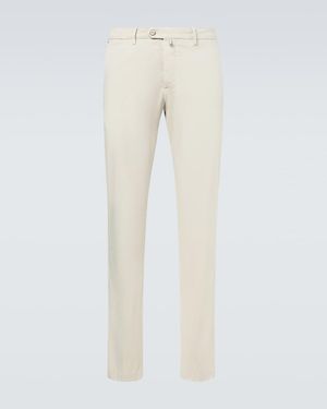 Kiton Cotton-Blend Chinos - Natural