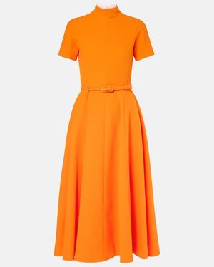 Emilia Wickstead Camilla Midi Dress - Orange