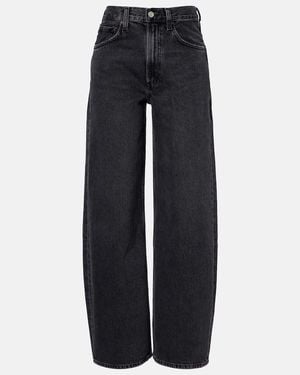 Agolde Low Curve Low-Rise Wide-Leg Jeans - Blue