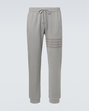 Thom Browne Pantalon De Survetement 4-Bar En Coton - Gris