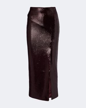 Roland Mouret Midirock Mit Pailletten - Braun
