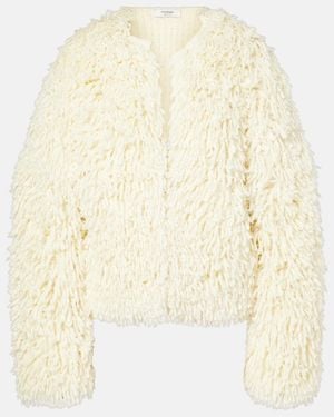 FFORME Van Fringed Wool-Blend Jacket - Natural