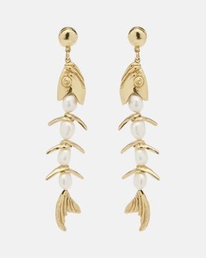 ALÉMAIS Ohrringe Calypso Mit Kristallen - Mettallic