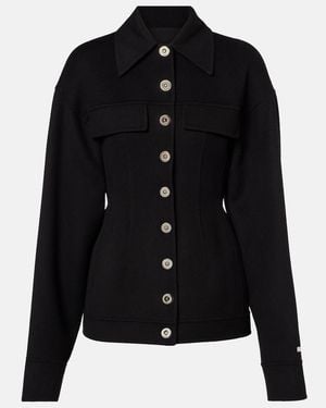 Sportmax Chaqueta De Lana Virgen - Negro