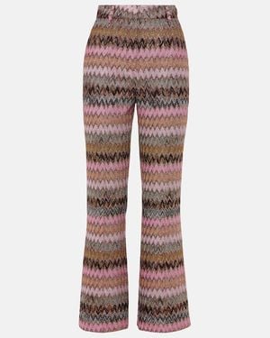 Missoni Zig Zag Metallic Flared Trousers