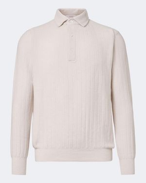Lardini Polo De Cachemir - Blanco
