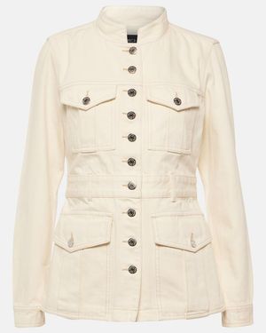 Veronica Beard Tika Denim Jacket - Natural