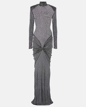 The New Arrivals Ilkyaz Ozel Embellished Gown - Grey