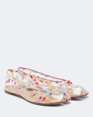 Maison Margiela Tabi Printed Ballet Flats - Pink