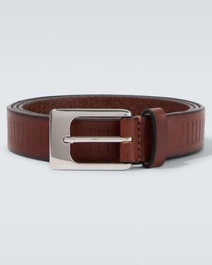 Lemaire Leather Belt - Brown