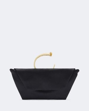 Magda Butrym Bracelet Satin Clutch - Black