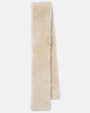 TOTEME Shearling Scarf - White