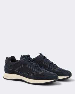 John Lobb Slip-On-Sneakers Aus Veloursleder - Blau