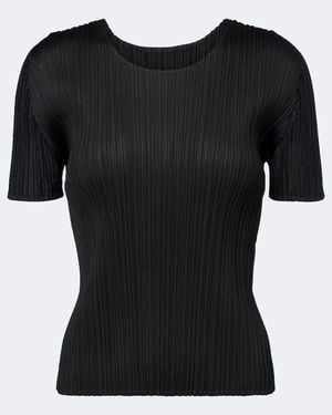 Pleats Please Issey Miyake Basics Pleated Top - Black