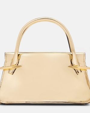 Givenchy Pinch Metallic Leather Tote Bag - Natural