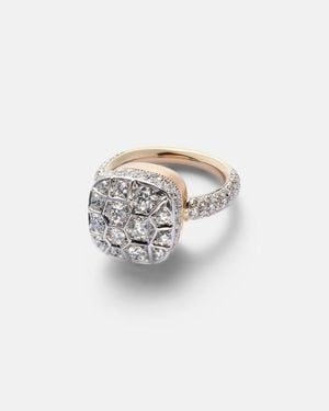 Pomellato Nudo Assoluto 18Kt Rose And Ring With Diamonds - White