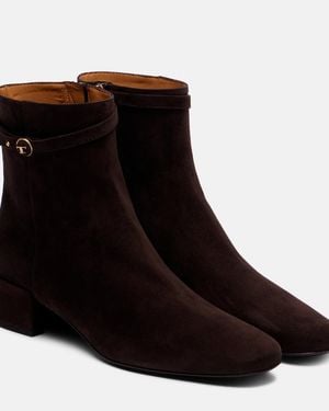 Tod's 35 Suede Ankle Boots - Black