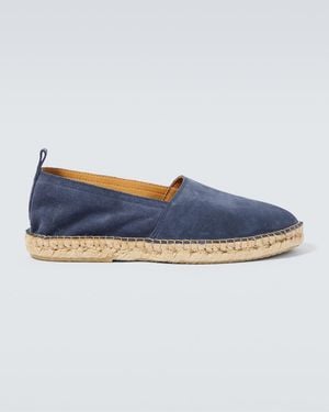 Frescobol Carioca Helio Suede Espadrilles - Blue