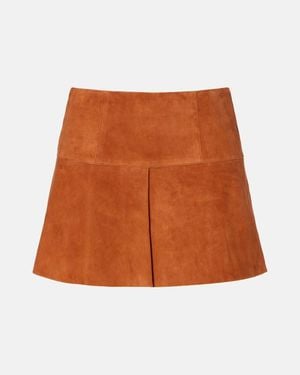 Isabel Marant Dilara Suede Miniskirt - Brown