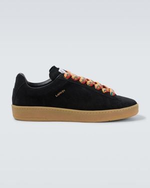 Lanvin Curb Lite Suede Trainers - Black