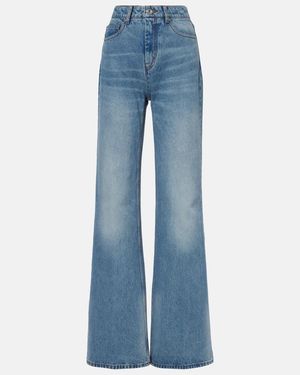 Ami Paris High-Rise Flared Jeans - Blue